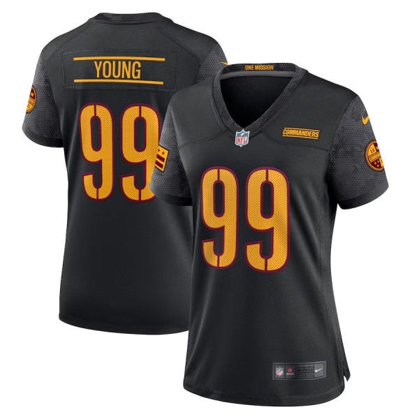 Women's Washington Commanders Chase Young Black Player Jersey