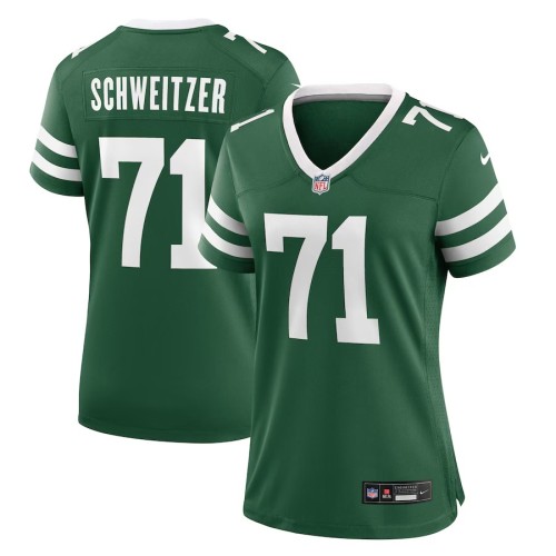 Women's New York Jets Wes Schweitzer Legacy Green Team Game Jersey
