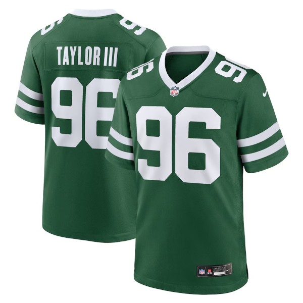 Men's New York Jets Leonard Taylor III Legacy Green Team Game Jersey