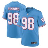 Youth Tennessee Titans Jeffery Simmons Light Blue Game Jersey