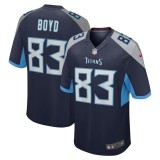 Men's Tennessee Titans Tyler Boyd Navy Game Jersey
