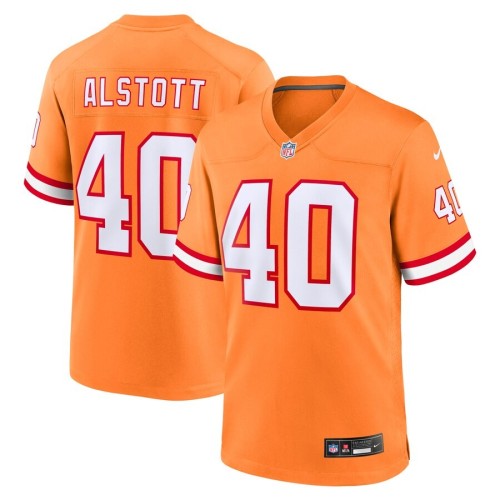 Youth Tampa Bay Buccaneers Mike Alstott Orange Retired Player Game Jersey