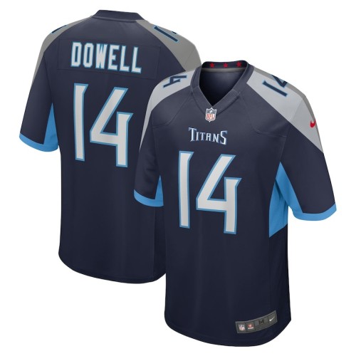 Men's Tennessee Titans Colton Dowell Navy Team Game Jersey