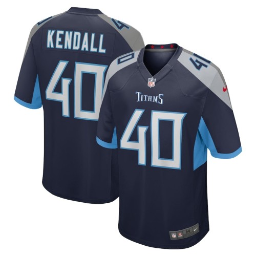 Men's Tennessee Titans Anthony Kendall Navy Team Game Jersey
