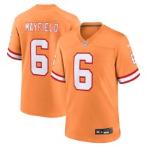 Men's Tampa Bay Buccaneers Baker Mayfield Orange Throwback Game Jersey