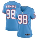 Women's Tennessee Titans Jeffery Simmons Light Blue Player Jersey
