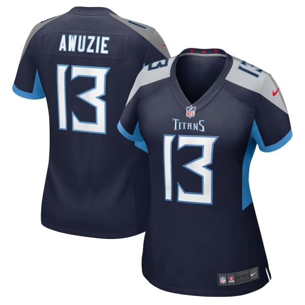 Women's Tennessee Titans Chidobe Awuzie Navy Game Jersey