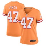 Women's Tampa Bay Buccaneers John Lynch Orange Throwback Game Jersey