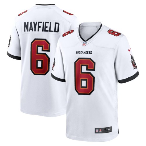 Men's Tampa Bay Buccaneers Baker Mayfield White Away Game Jersey