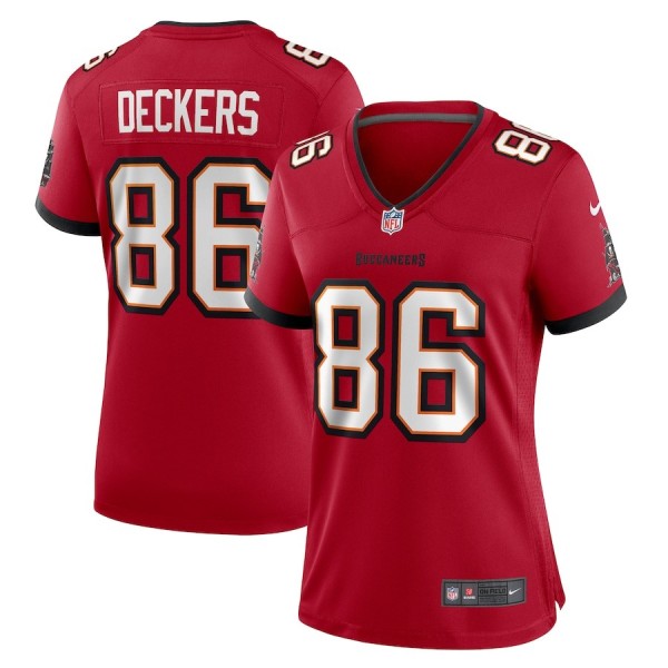 Women's Tampa Bay Buccaneers Evan Deckers Red Game Jersey