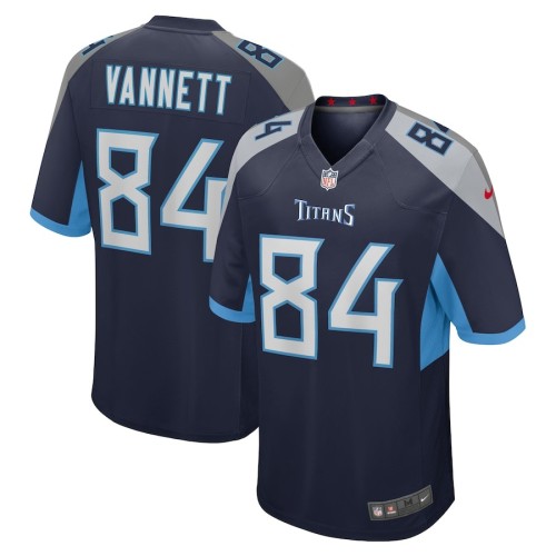 Men's Tennessee Titans Nick Vannett Navy Game Jersey