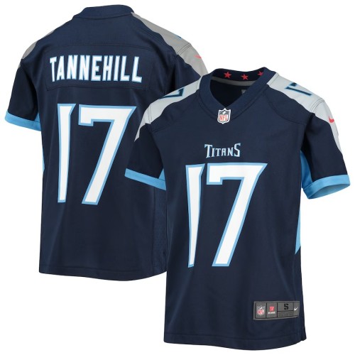 Youth Tennessee Titans Ryan Tannehill Navy Game Jersey
