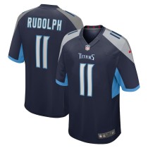 Men's Tennessee Titans Mason Rudolph Navy Game Jersey