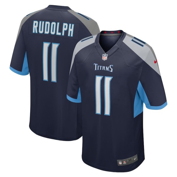 Men's Tennessee Titans Mason Rudolph Navy Game Jersey