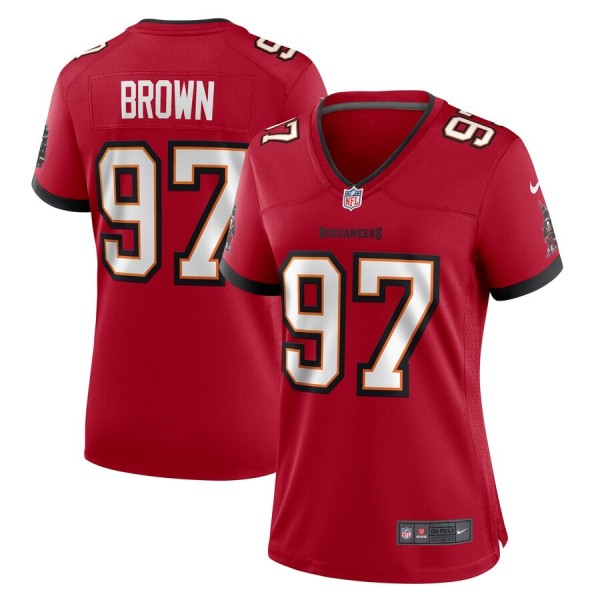 Women's Tampa Bay Buccaneers Earnest Brown IV Red Game Jersey