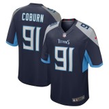 Men's Tennessee Titans Keondre Coburn Navy Game Jersey