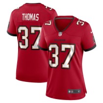 Women's Tampa Bay Buccaneers Tavierre Thomas Red Game Jersey