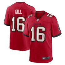 Men's Tampa Bay Buccaneers Trenton Gill Red Team Game Jersey