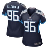 Women's Tennessee Titans TK McLendon Jr. Navy Game Jersey
