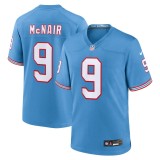 Men's Tennessee Titans Steve McNair Light Blue Oilers Throwback Retired Player Game Jersey