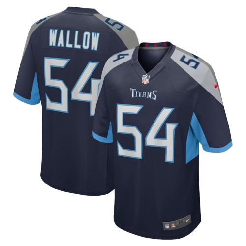 Men's Tennessee Titans Garret Wallow Navy Game Jersey