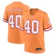 Men's Tampa Bay Buccaneers Mike Alstott Orange Throwback Game Jersey