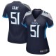 Women's Tennessee Titans Cedric Gray Navy Game Jersey
