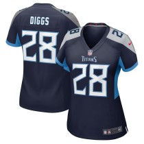Women's Tennessee Titans Quandre Diggs Navy Game Jersey