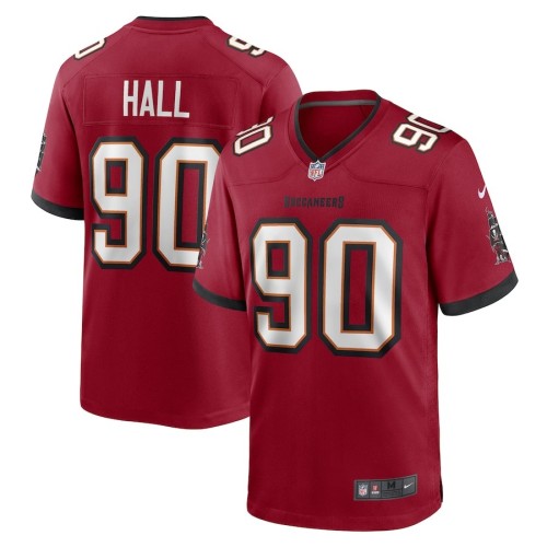 Men's Tampa Bay Buccaneers Logan Hall Red Game Player Jersey