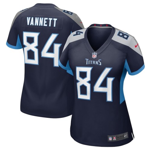 Women's Tennessee Titans Nick Vannett Navy Game Jersey