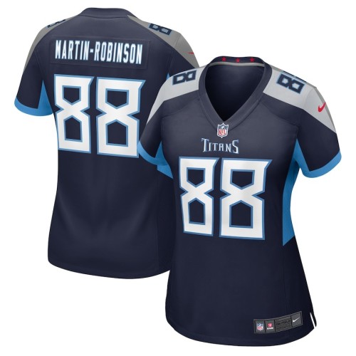 Women's Tennessee Titans David Martin-Robinson Navy Game Jersey