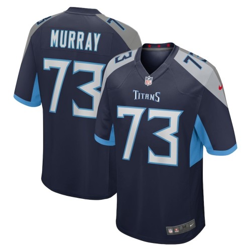 Men's Tennessee Titans Justin Murray Navy Team Game Jersey