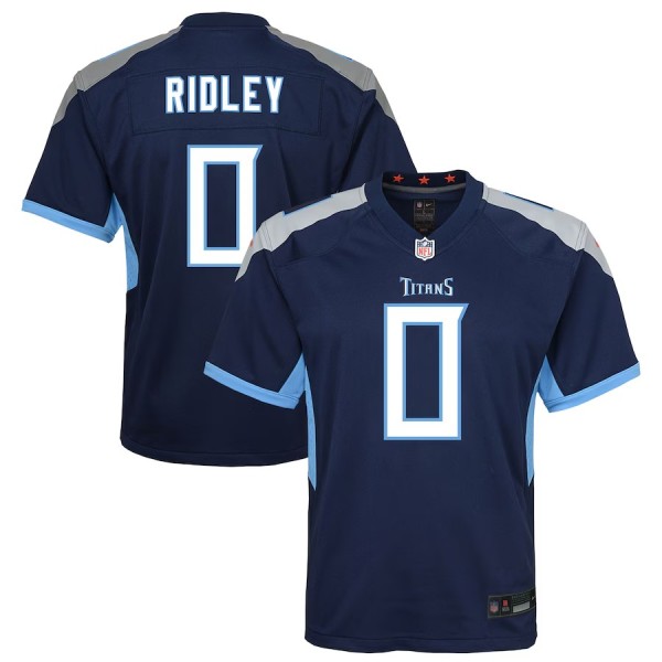 Youth Tennessee Titans Calvin Ridley Navy Team Game Jersey
