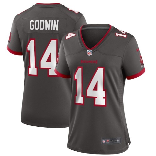 Women's Tampa Bay Buccaneers Chris Godwin Pewter Alternate Game Jersey