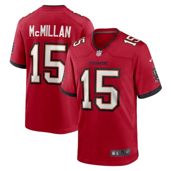 Men's Tampa Bay Buccaneers Jalen McMillan Red Game Jersey