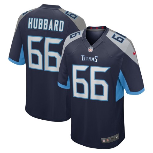Men's Tennessee Titans Chris Hubbard Navy Team Game Jersey