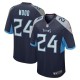Men's Tennessee Titans Julius Wood Navy Game Jersey