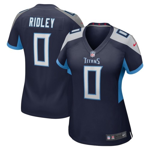 Women's Tennessee Titans Calvin Ridley Navy Game Player Jersey