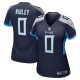Women's Tennessee Titans Calvin Ridley Navy Game Player Jersey