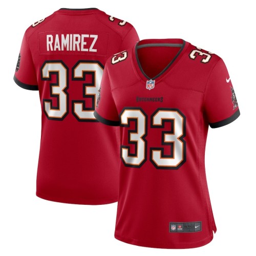 Women's Tampa Bay Buccaneers Jose Ramirez Red Game Jersey
