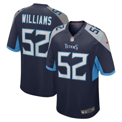 Men's Tennessee Titans James Williams Navy Game Jersey
