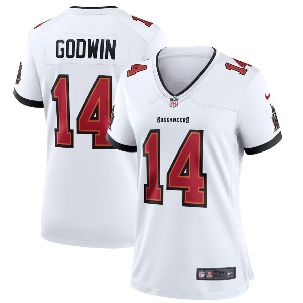 Women's Tampa Bay Buccaneers Chris Godwin White Player Jersey