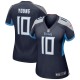 Women's Tennessee Titans Vince Young Navy Game Retired Player Jersey