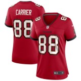 Women's Tampa Bay Buccaneers Mark Carrier Red Game Retired Player Jersey