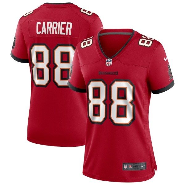 Women's Tampa Bay Buccaneers Mark Carrier Red Game Retired Player Jersey