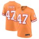 Men's Tampa Bay Buccaneers John Lynch Orange Throwback Game Jersey