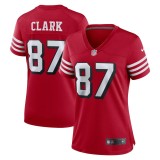 Women's San Francisco 49ers Dwight Clark Scarlet Alternate Game Jersey