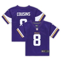 Toddler Minnesota Vikings Kirk Cousins Purple Game Jersey
