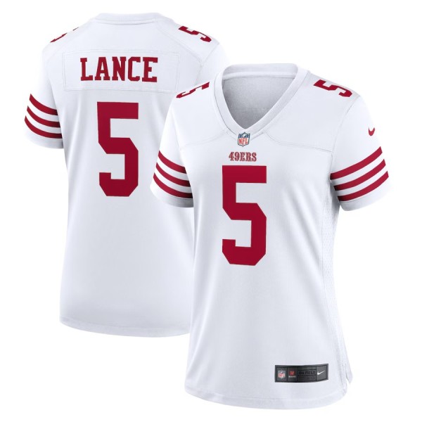 Women's San Francisco 49ers Trey Lance White Player Jersey