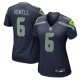 Women's Seattle Seahawks Sam Howell College Navy Game Jersey